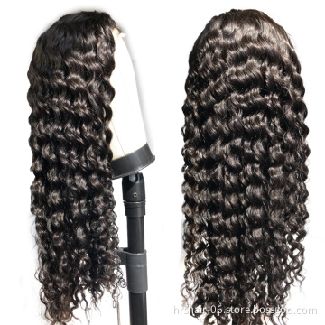 Wholesale Deep Wave HD Full Lace Wigs Human Hair Lace Front Peruvian Virgin Hair 360 Lace Front Wigs for Black Women